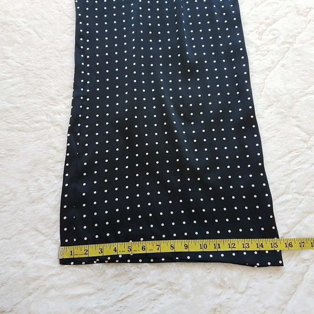 Mango Polka Dot Smart Wide Leg Trousers - Picture 8 of 13